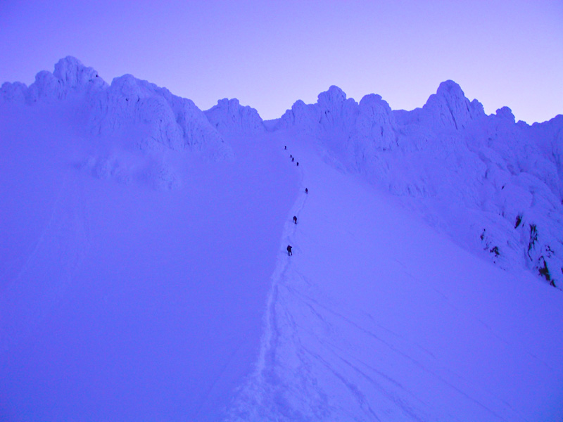 Climbers Ascending Hogback